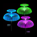 Set of 2Pcs Solar LED Lights Jellyfish Garden Stake Outdoor Lights Style 1