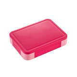 6 Divided Compartments Bento Box Lunch Food Containers Kids Leakproof Lunchbox Microwave Safe Rose Red