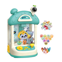 Mini Home Claw Machine with Sound Effect Mini Grabber Kids Toys Green