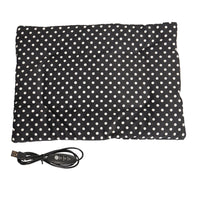 Electric Heating Pad Pet Heated Mat Dog Cat Blanket Black