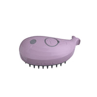 3-in-1 Spray Cat Brush Silicone Pet Massage Grooming Brush Purple