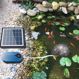 Solar Aquarium Air Pump USB Auto Water Oxygen Aerator Pump Fish Tank Oxygenator