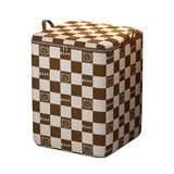 Large Capacity Storage Bin Non-Woven Fabric Quilt Storage Bag Wardrobe Organizer Brown