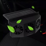 Solar Powered Auto Radiator Ventilation Fan Car Auto Window Air Vent Exhaust Fan Black