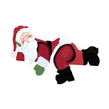 Santa Claus Fence Peeker Decoration Outdoor Garden Fence Sign Christmas Decor