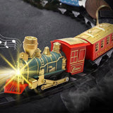 Electric Train Toy Set Classical Steam Train with Light and Sound Christmas Toy for Kids Style 3