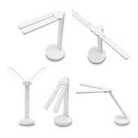 Foldable Double-Head LED Desk Light Eye-Caring Touch Control Reading Lamp