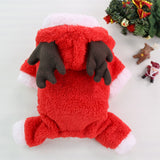 Christmas Reindeer Clothes for Pet Dog Thermal Sweatshirt Xmas Decoration