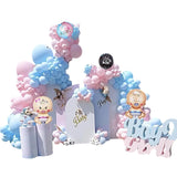 111Pcs Gender Reveal Balloon Set Arch Balloon Garland Kit for Boys Girls Birthday Decorations