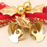 40Pcs Christmas Bows with Bells Christmas Tree Ornament Xmas Party Decor