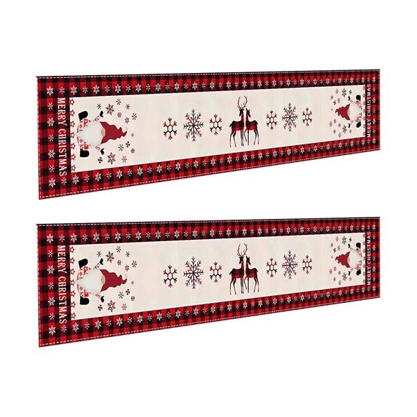 2Pcs Christmas Holiday Garage Door Banner Indoor Outdoor Wall Hanging Decor