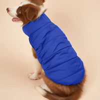 Winter Warm Dog Coat Pet Jacket Dog Clothes Dark Blue