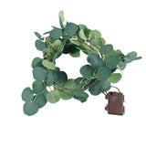 1.8M 96LEDs Artificial Leaves Fairy Lights Battery Operated Garland String Light Home Garden Party Holiday Decor Style 1