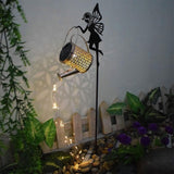 Solar Garden Fairy Statue Light Outdoor Stake Decorative Light for Patio Lawn Yard Style 2