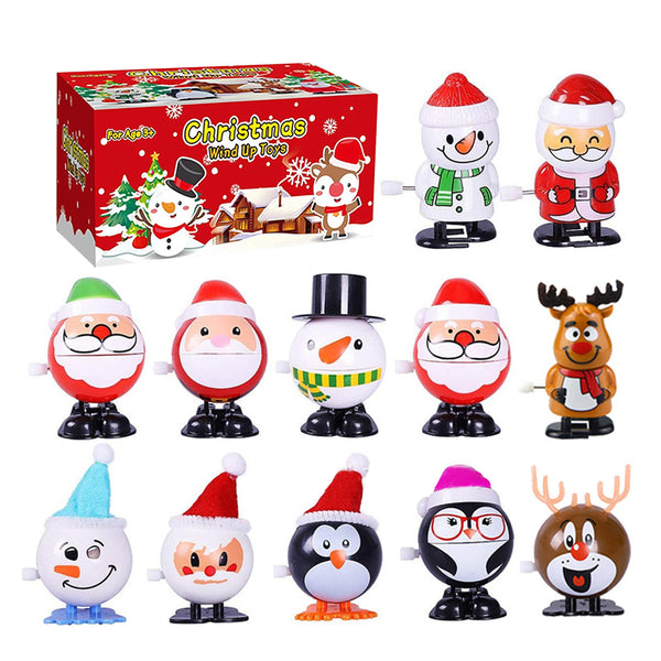 12Pcs Wind Up Decoration Set for Christmas Decoration Style 3