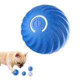 Pet Automatic Rolling Ball Toy Jumping Bouncing Ball Pet Dog Toy Blue