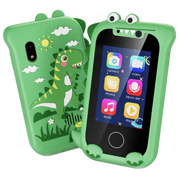 Kids Touchscreen Smartphone Toy Multifunctional Music Player with Camera Green