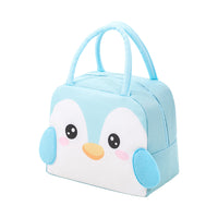 Children Cute Cartoon Animal Lunch Bags Lunch Box Carry Tote Picnic Storage Bag Blue