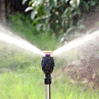 Rotating Tripod Sprinkler Automatic Rotating Irrigation Stand Water Sprinkler for Garden Yard Lawn