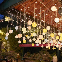 Solar Christmas Cotton Ball LED String Light Fairy Light Party Christmas Decorative Lights