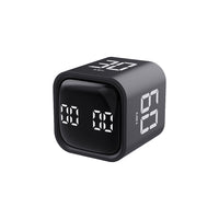 Rotation Cube Timer Time Setting Countdown Gravity Timer for Kitchen Work Study Black