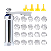 Cookie Biscuit Press Set with 20 Cookie Discs and 4 Icing Tips Kitchen Baking Tools