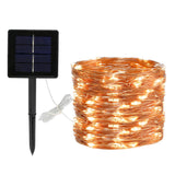 8 Modes Solar Fairy Lights 300LEDs String Light for Outside Garden Yard Decor Warm Light