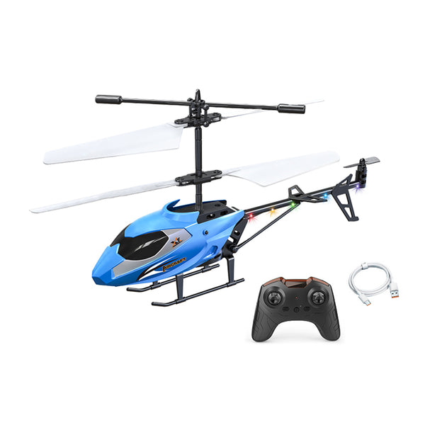 2.5 Channel Kids RC Helicopter USB Charging Kids Remote Control Flying Toy Blue