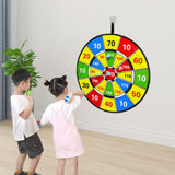 72cm Large Dart Board for Kids Double-Sided Dart Board with Sticky Balls and Darts Fun Party Play Game Toys Style 2