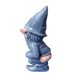 Funny Garden Dwarf Gnome Statue Naughty Miniature Statue Garden Yard Decor