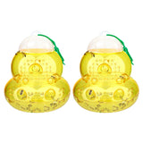 2Pcs Wasp Traps Outdoor Hanging Pear Shaped Bee Traps Catcher Yellow