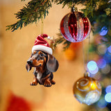 7Pcs Dachshund Dog Christmas Ornaments Xmas Tree Decor