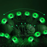 2Pcs Solar Eyeball Lights Halloween Decorations Swaying Light for Yard Garden Decor