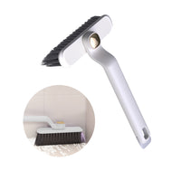 Set of 2Pcs 3-in-1 Rotating Crevice Cleaning Brush Multi-Function Corners Gap Brush for Kitchen Bathroom White