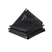 Black Tarp Cover Tarpaulin Heavy Duty Tarps Camping Tent Cover for Outdoor Garden