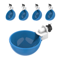 5Pcs Automatic Chicken Waterer Cups Water Feeder for Chicks Duck Goose Blue