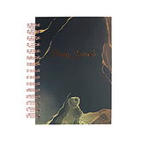 Fitness Schedule Journal Notebook Exercise Planner Notepad Writing Planner Daily Planner Black