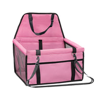 Cat Dog Pet Car Booster Seat Auto Carrier Travel Safety Protector Basket Pink