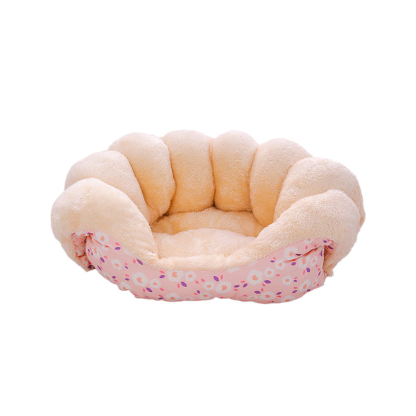 2-in-1 Pet Bed Cat Sleeping House Puppy Kitten Bed Sofa Pink