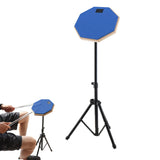 Silent Practice Drum Pad Set Dumb Drum with Drum Stand for Beginners Blue