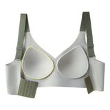 Wireless Push-Up Bra Lifting Anti-Sagging Seamless Bra Green