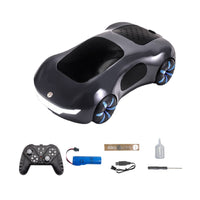 Remote Control Car LED Rechargeable Drifting Dual Spray RC Car Electric Stunt Car Black