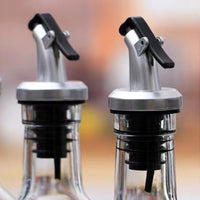 2 Pack 250ml Oil Dispenser Vinegar Pourer Glass Bottle Kitchen Cooking Tools