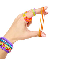 Loom Bands Kit Colorful Loom Bracelet DIY Rubber Band Bracelet Making Kit with Storage Box