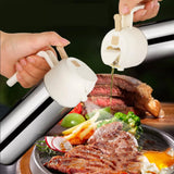 2-in-1 Olive Dispenser Oil Sprayer Stainless Steel Oil Bottle for BBQ Kitchen Cooking Baking White