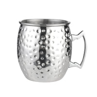 2Pcs 530ml Moscow Mule Stainless Steel Mug Drinking Beer Cup Silver