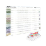 2024 Poster Calendar 365 Days Calendars Yearly Planner Schedule Calendar Style 1