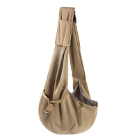 Adjustable Pet Dog Carrier Sling Bag Breathable Mesh Puppy Cat Carrier Khaki