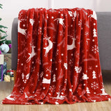 Christmas Prints Blanket Soft Throw Blanket Sofa Blanket All Year Round Home Decor Style 1