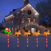 Christmas Outdoor Pathway Lights LED Yard Decorative Stakes lights Garden Decoration Style 2